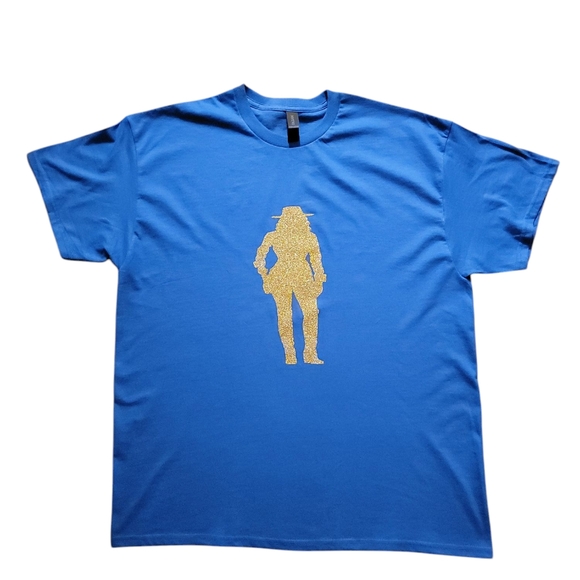 Hand Crafted Tops - COWGIRL SILHOUETTE NWOT HAND CRAFTED